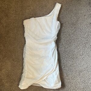 Lucy in the Sky One-Shoulder White Dress